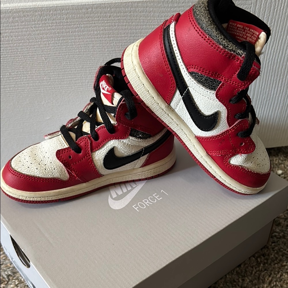 Lost n Found ~ Nike Red and White Sneakers Classic Design SPECIAL EDITION